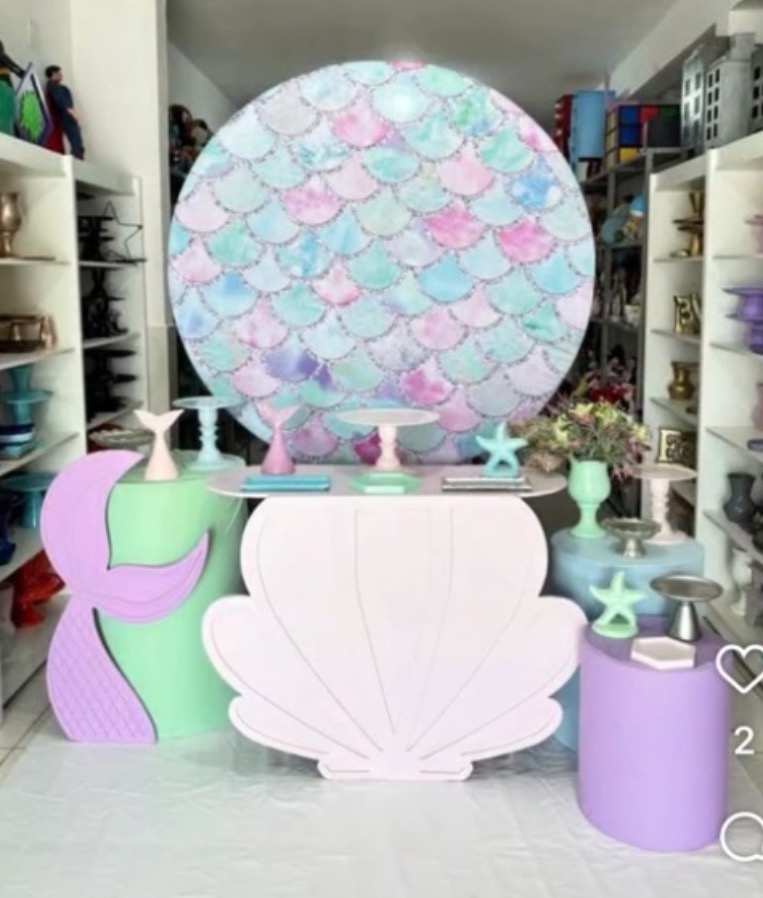 Kit Sereia1 - Pegue e monte da Fada Madrinha decorações 