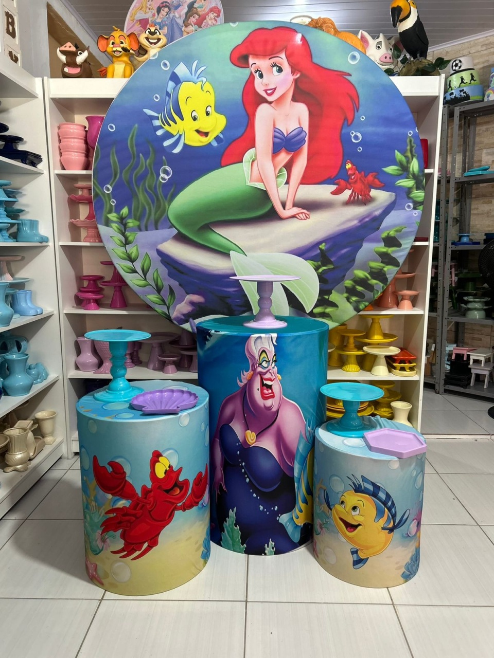 Ariel Adulto Kit 1 - Pegue e monte da Fada Madrinha decorações 