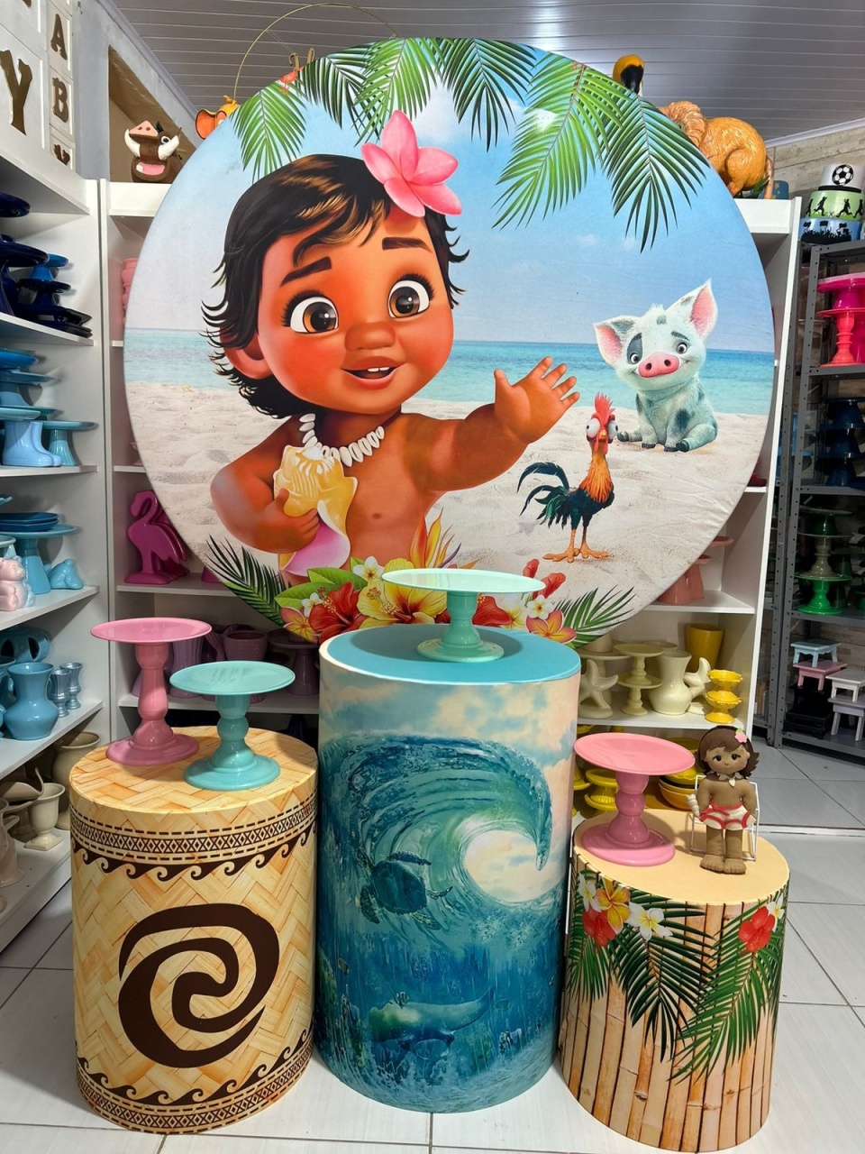 Moana Baby - Pegue e monte da Fada Madrinha decorações 