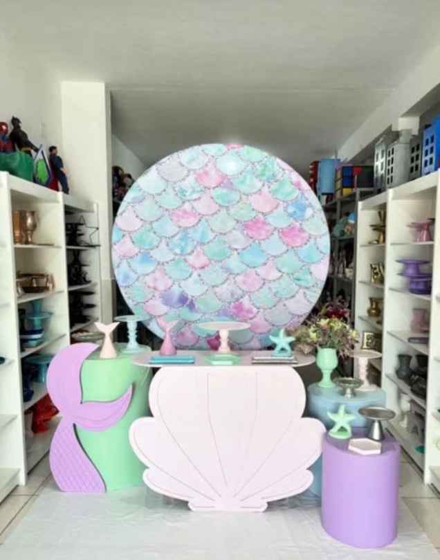Kit Sereia  - Pegue e monte da Fada Madrinha decorações 