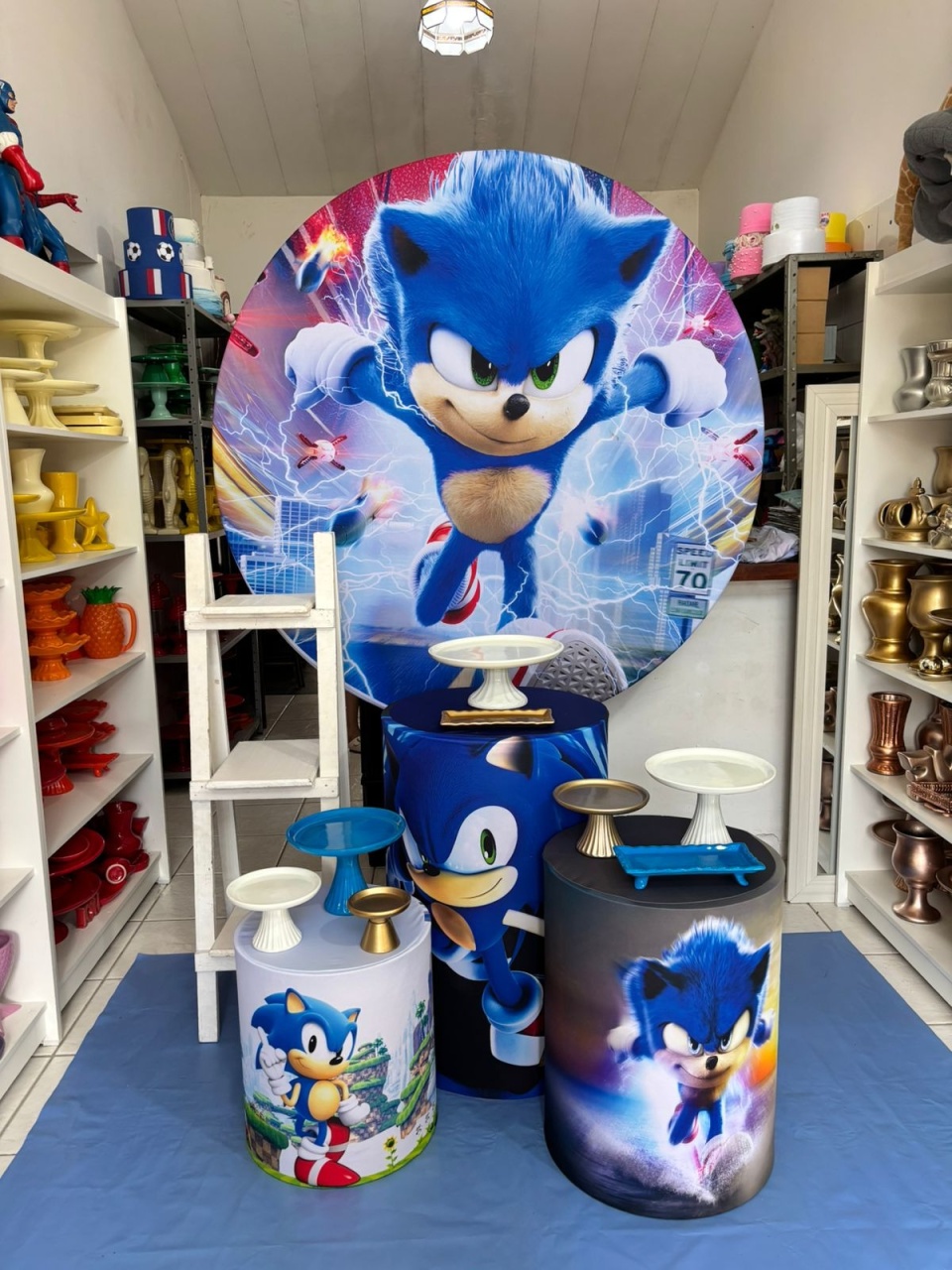 Kit Sonic  - Pegue e monte da Fada Madrinha decorações 
