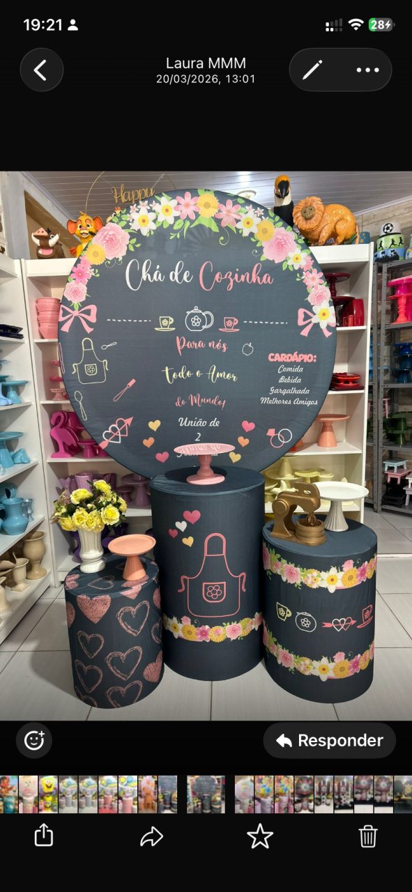 Chá de Cozinha  - Pegue e monte da Fada Madrinha decorações 