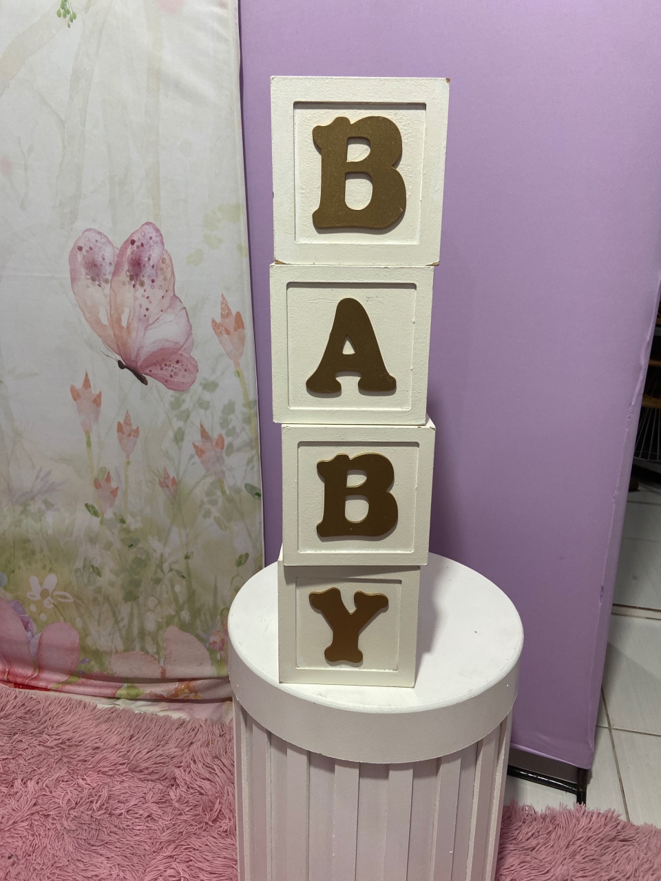 Cubos Baby P - Pegue e monte da Fada Madrinha decorações 
