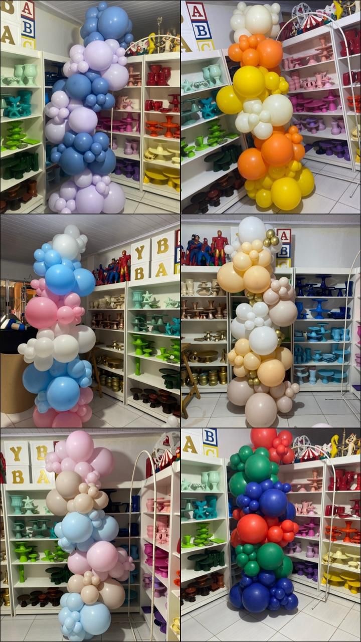 Balões  - Pegue e monte da Fada Madrinha decorações 