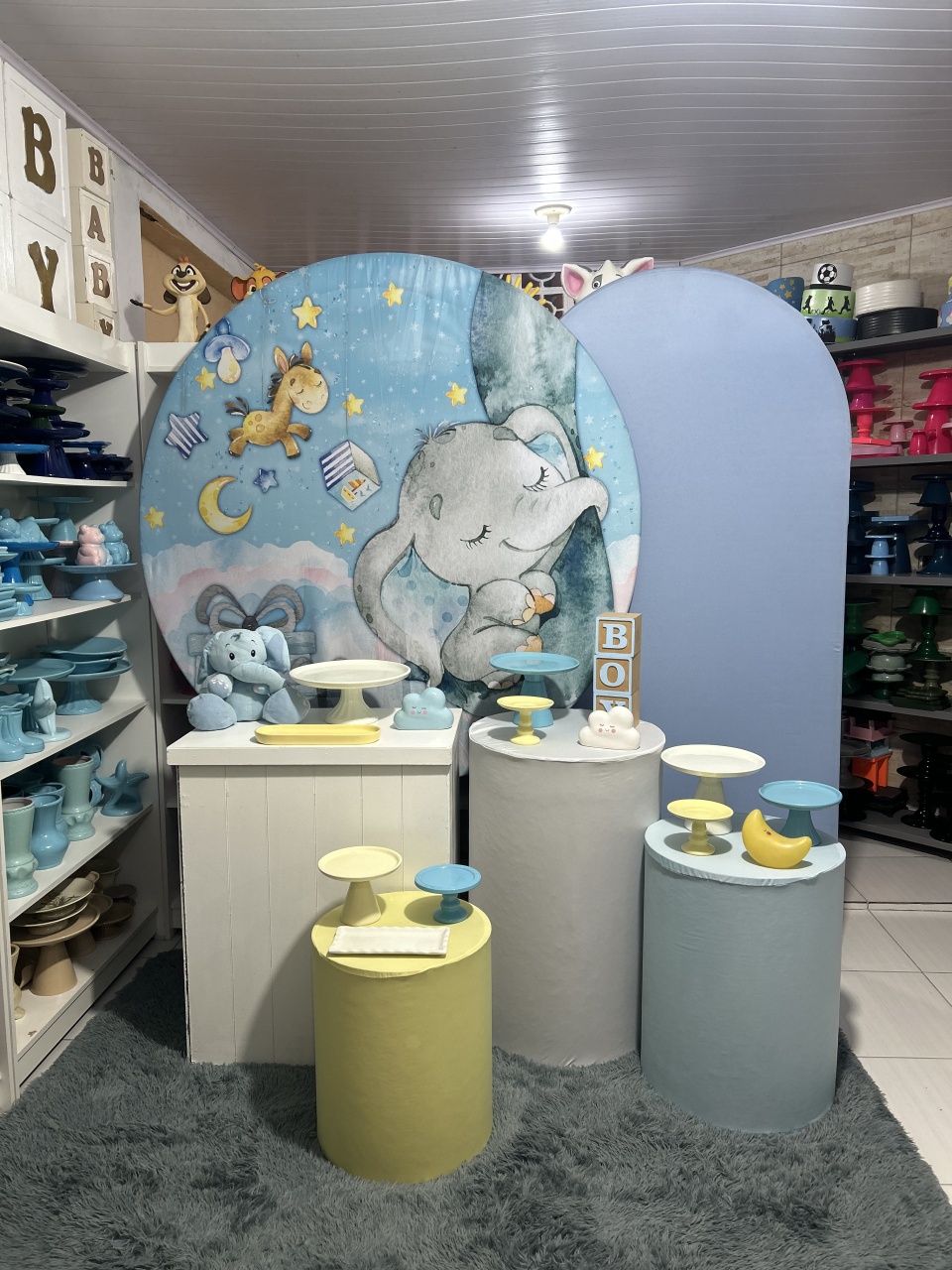 Elefantinho Kit 4 - Pegue e monte da Fada Madrinha decorações 