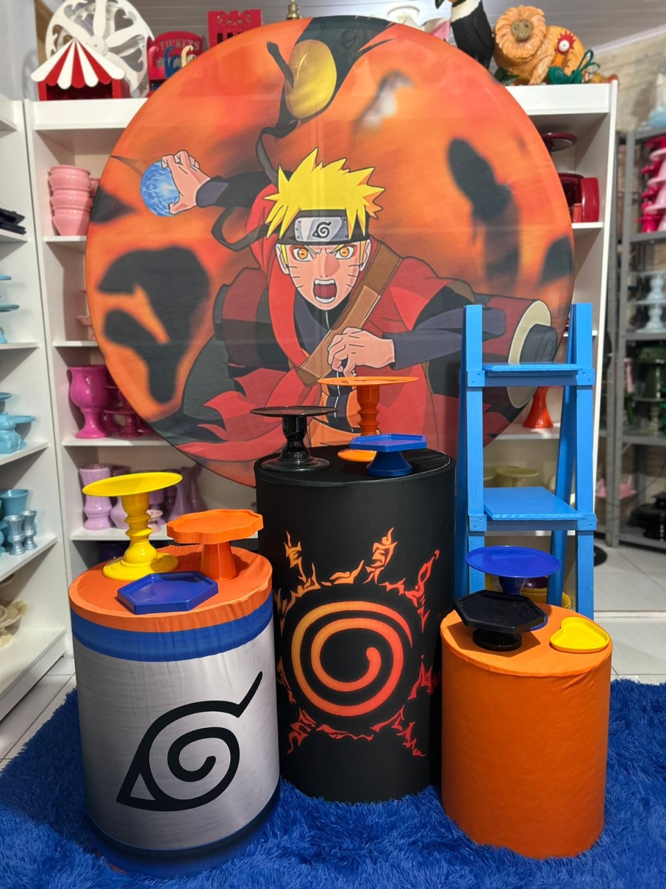 Naruto Kit 2 - Pegue e monte da Fada Madrinha decorações 