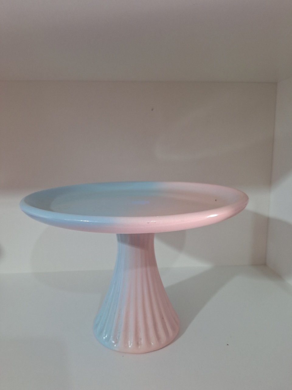 Boleira Cerâmica Tie Dye  G - Pegue e monte da Fada Madrinha decorações 
