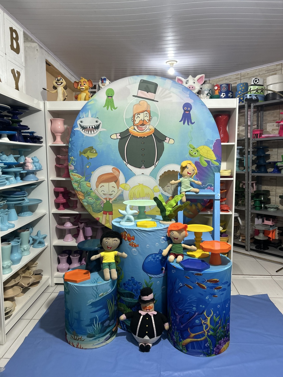 Mundo Bita Fundo Do Mar Kit 2 - Pegue e monte da Fada Madrinha decorações 