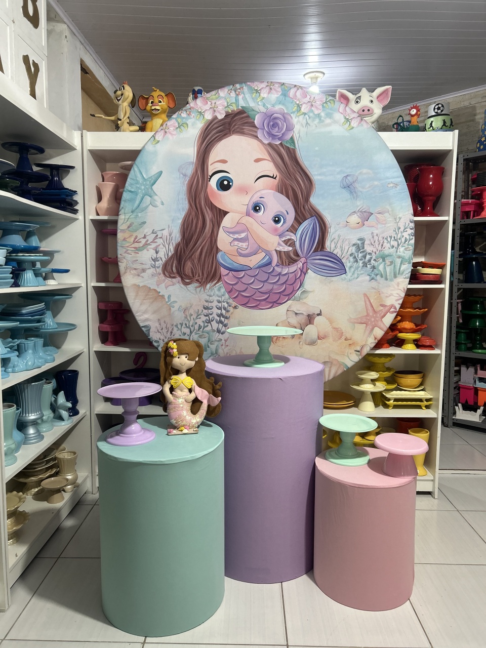 Sereia Baby Kit 1 - Pegue e monte da Fada Madrinha decorações 