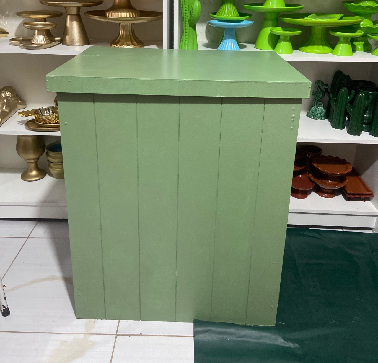Mesa Ripada Verde Oliva  - Pegue e monte da Fada Madrinha decorações 