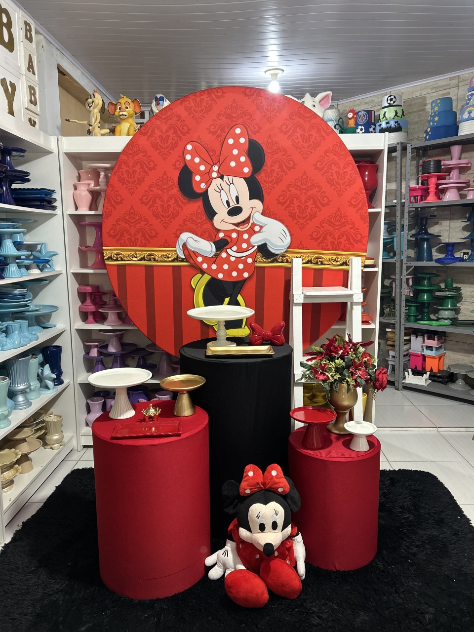 Minnie Realeza Kit 2 - Pegue e monte da Fada Madrinha decorações 