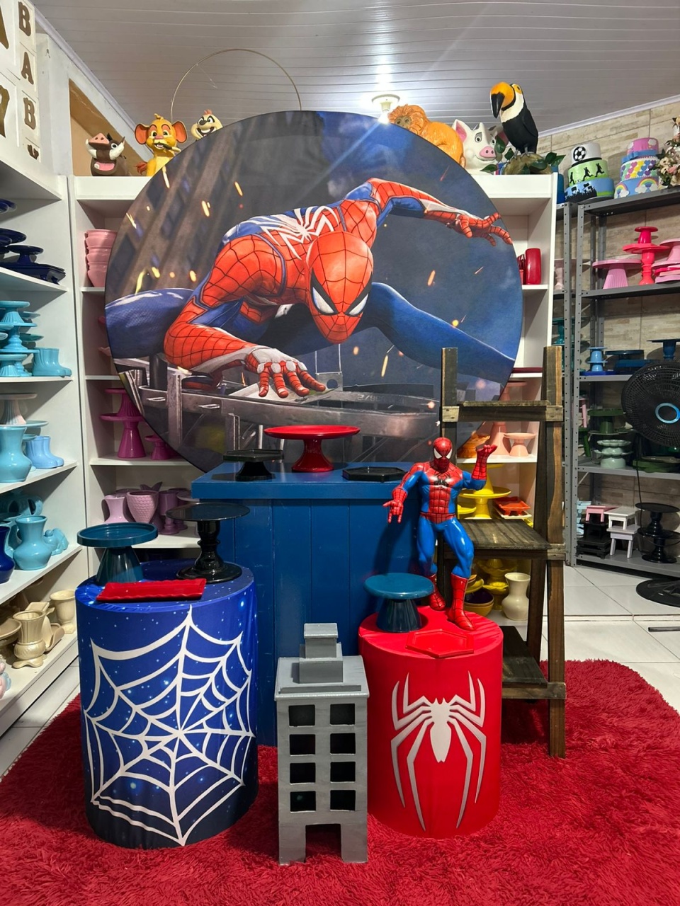 Homem Aranha  Personalizado. - Pegue e monte da Fada Madrinha decorações 