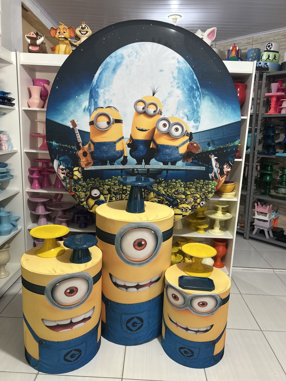 Minions Kit 1 - Pegue e monte da Fada Madrinha decorações 