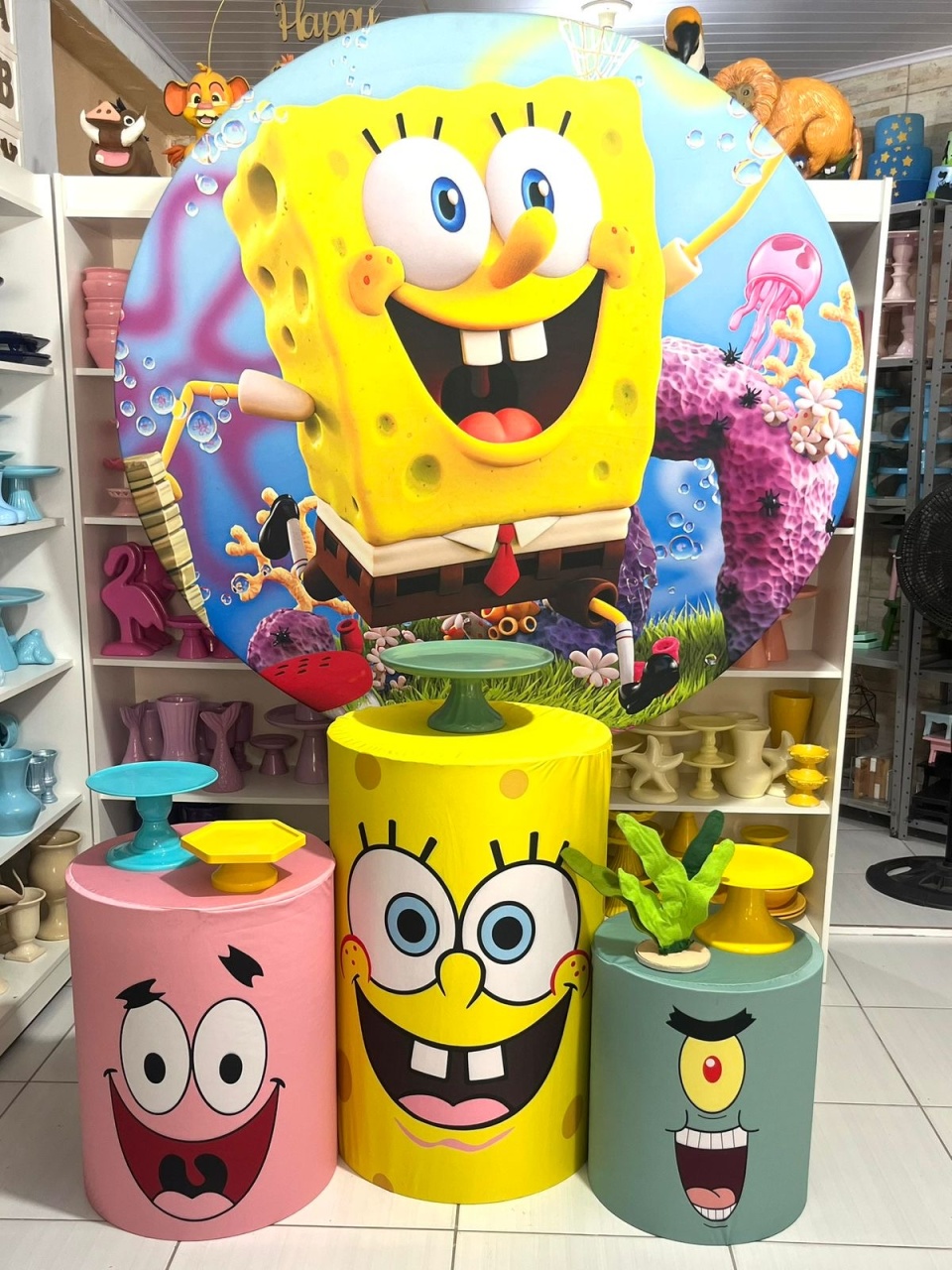 Bob Esponja Kit 1 - Pegue e monte da Fada Madrinha decorações 