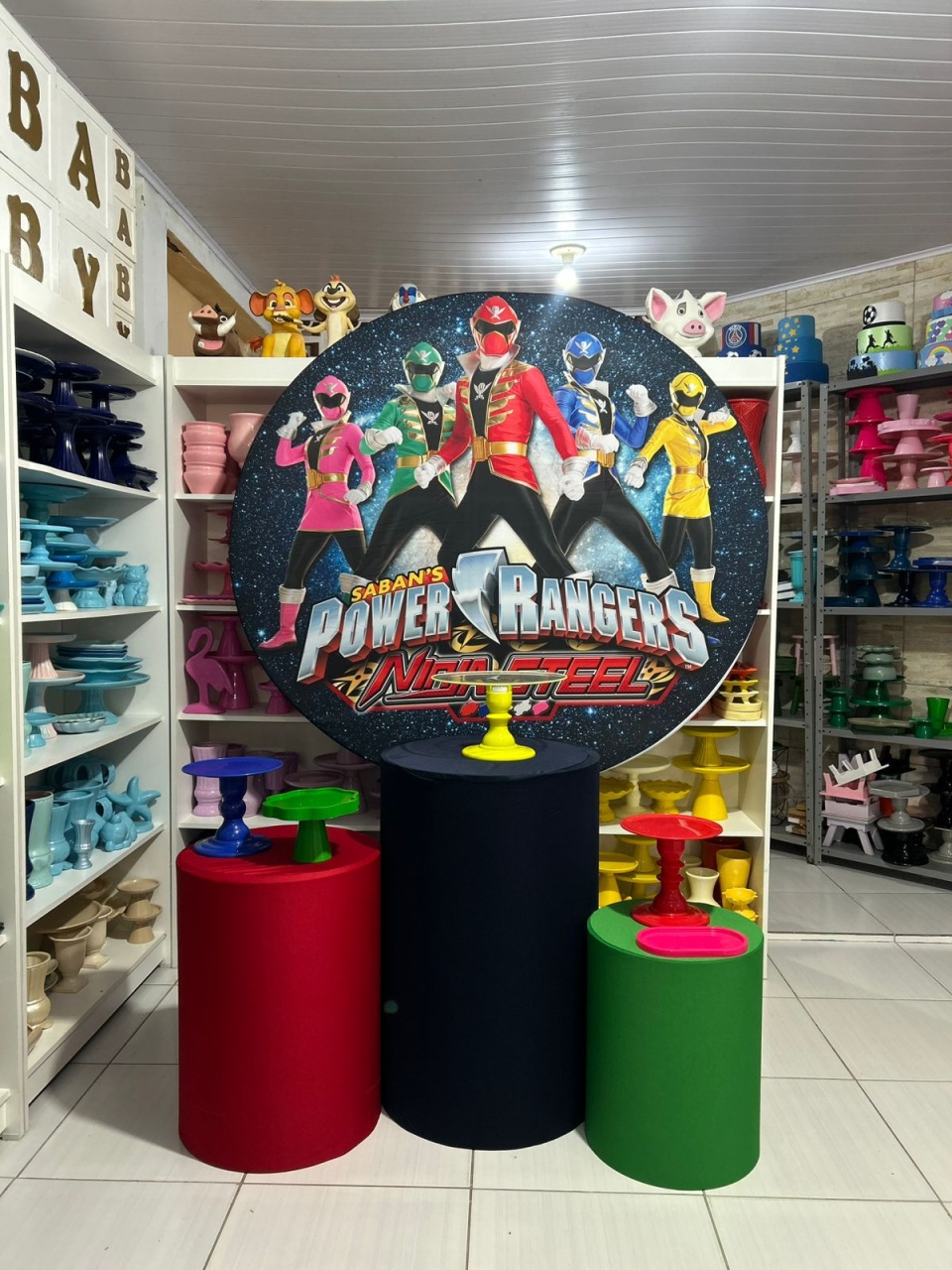 Power Rangers Kit 1 - Pegue e monte da Fada Madrinha decorações 