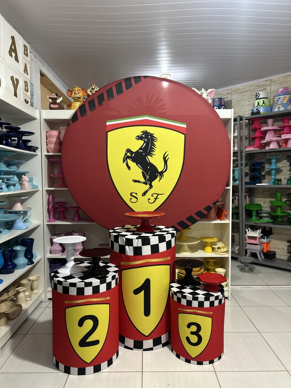 Ferrari Kit 1 - Pegue e monte da Fada Madrinha decorações 