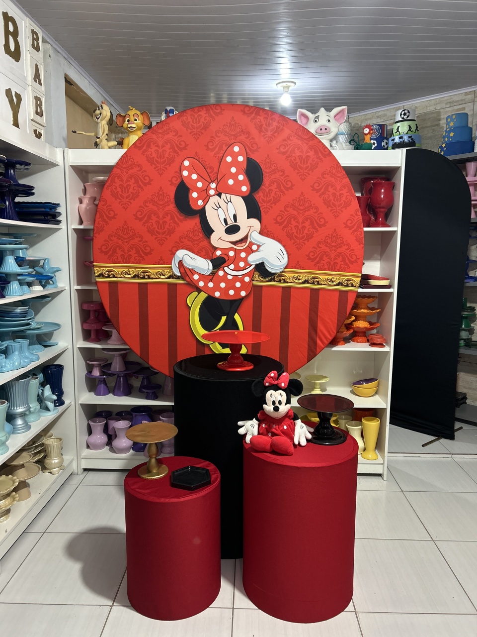 Minnie Realeza Kit 1 - Pegue e monte da Fada Madrinha decorações 