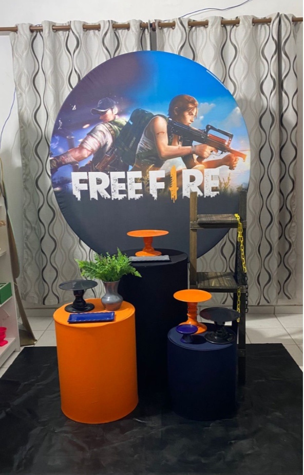 Free Fire - Pegue e monte da Fada Madrinha decorações 