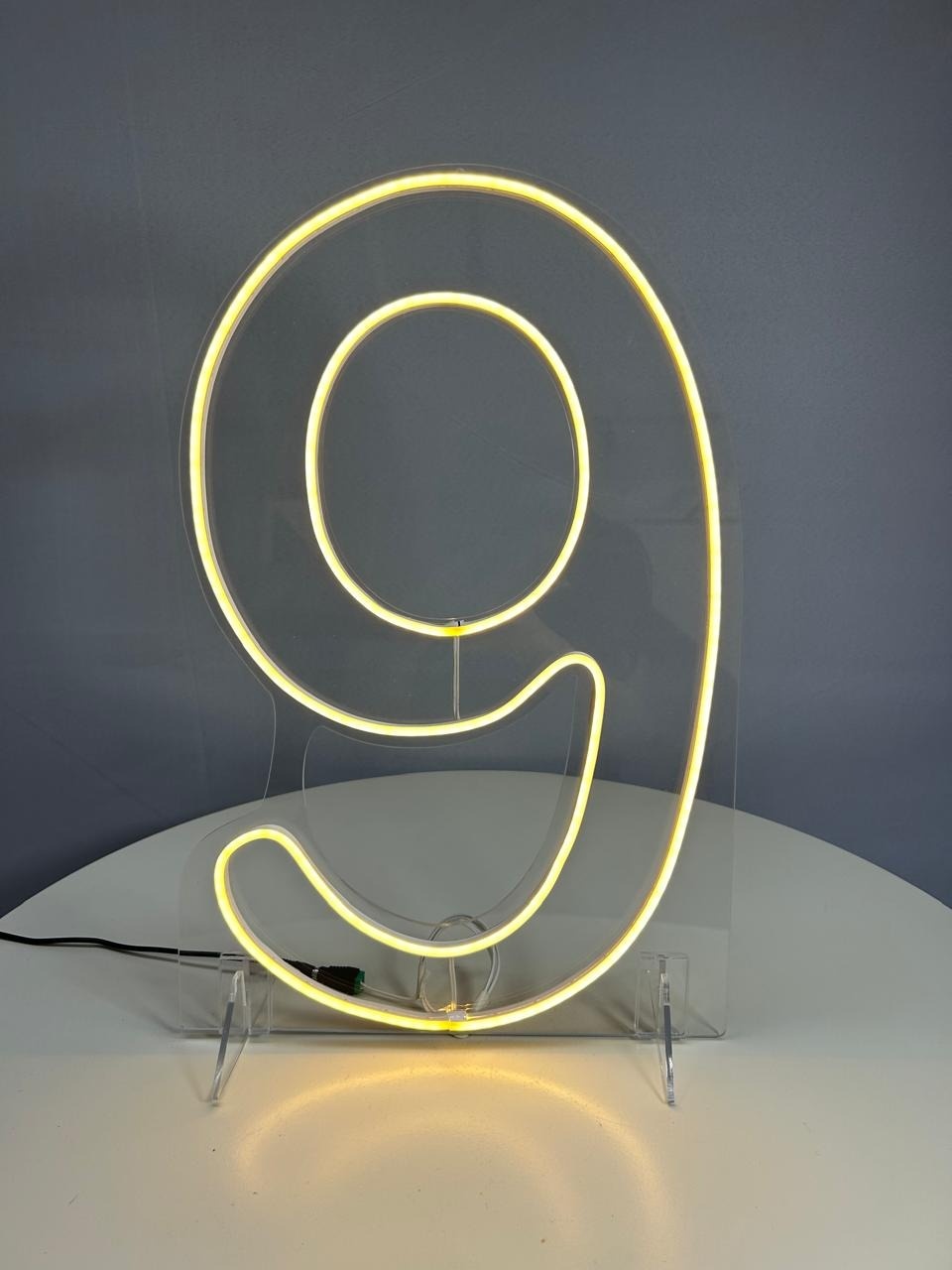 Número Led 9 - MAMÃE DECORA KIT PEGUE E MONTE 