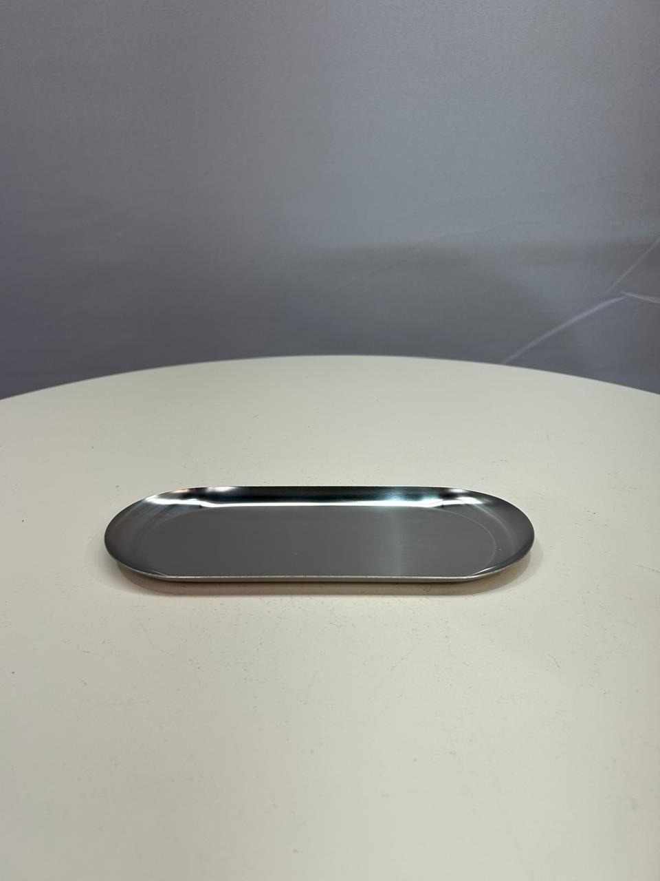 Bandeja Oval Metal Cromado  - MAMÃE DECORA KIT PEGUE E MONTE 