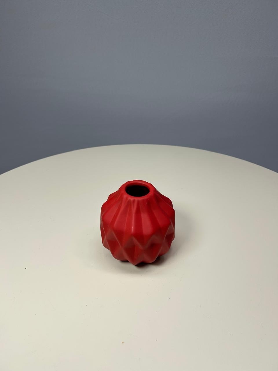 Vaso Vermelho Fosco P - MAMÃE DECORA KIT PEGUE E MONTE 