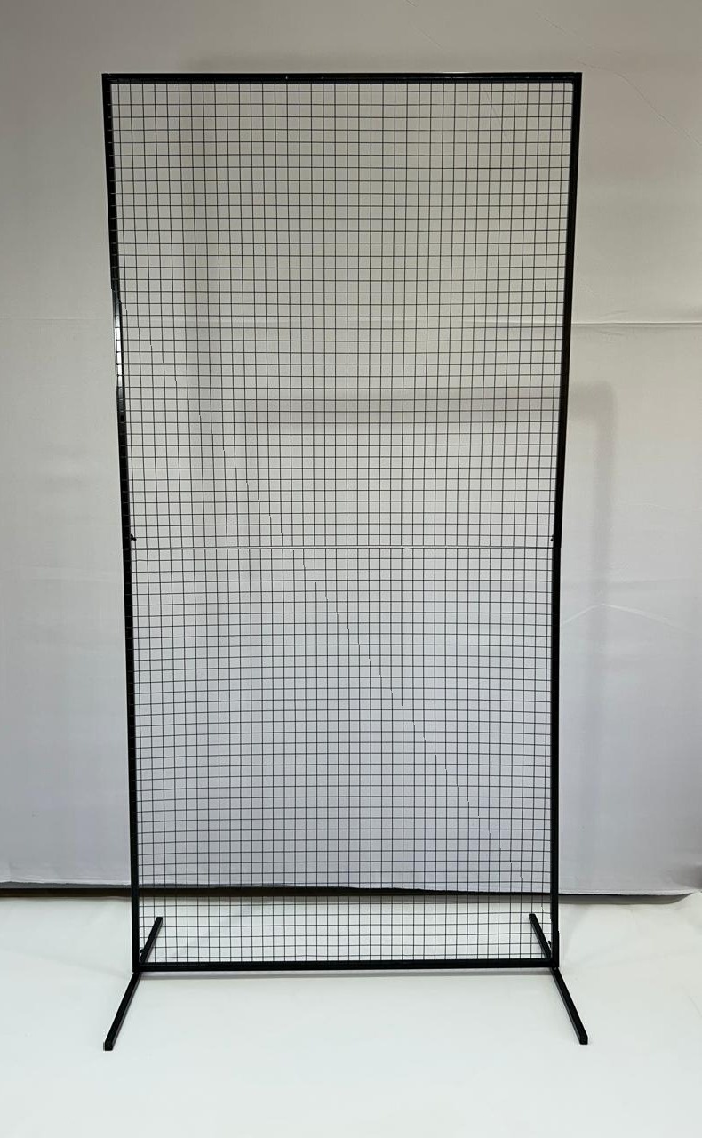 Painel Retangular de Ferro Preto - MAMÃE DECORA KIT PEGUE E MONTE 