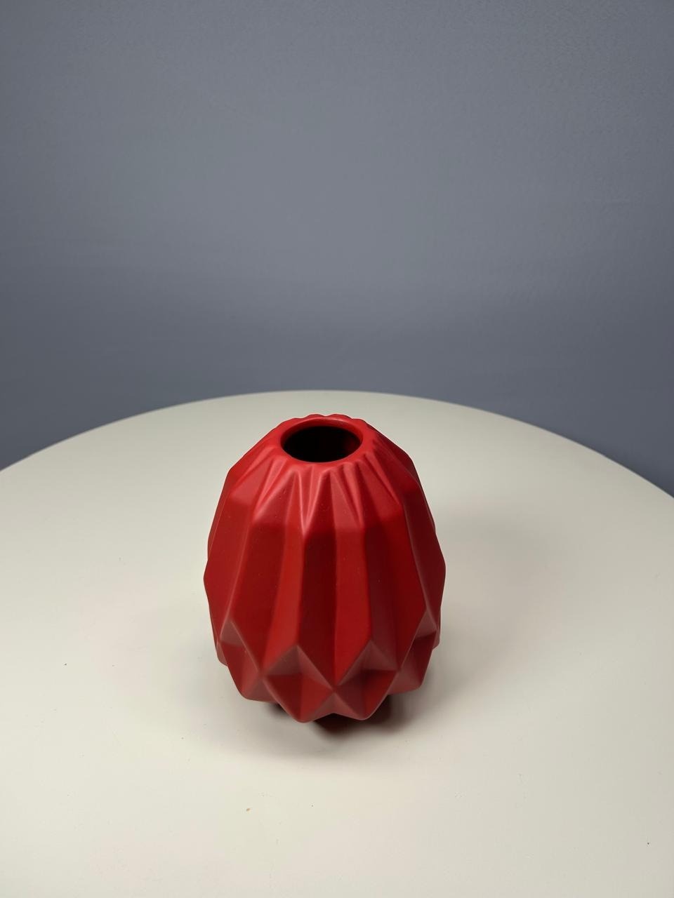 Vaso Vermelho Fosco M - MAMÃE DECORA KIT PEGUE E MONTE 