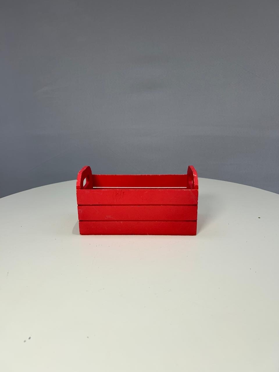 Cesto Vermelho  - MAMÃE DECORA KIT PEGUE E MONTE 