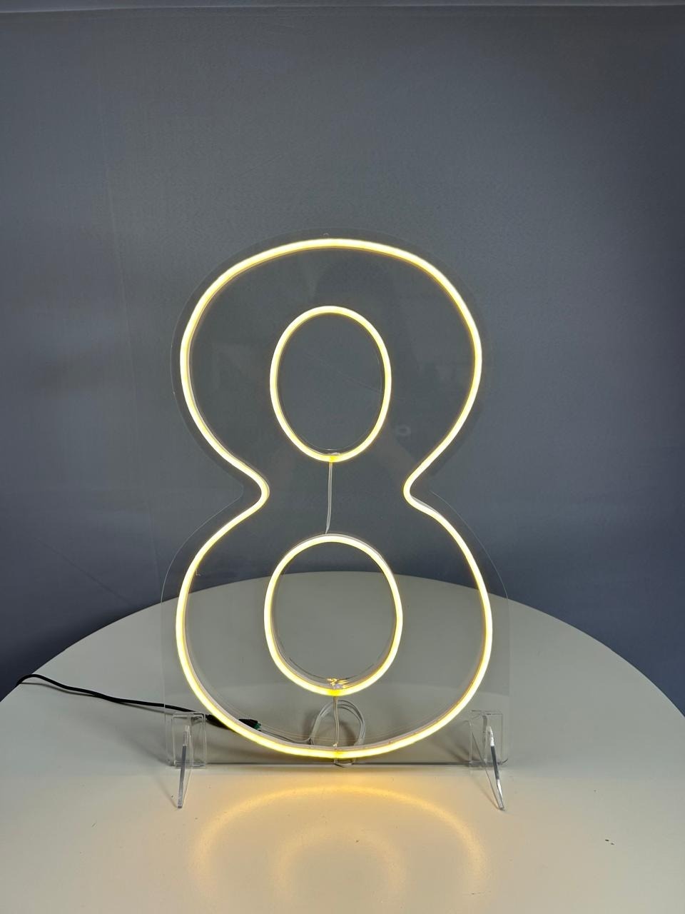 Número Led 8 - MAMÃE DECORA KIT PEGUE E MONTE 