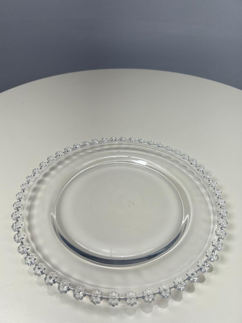 Prato Raso Cristal de Chumbo Daisy - MAMÃE DECORA KIT PEGUE E MONTE 