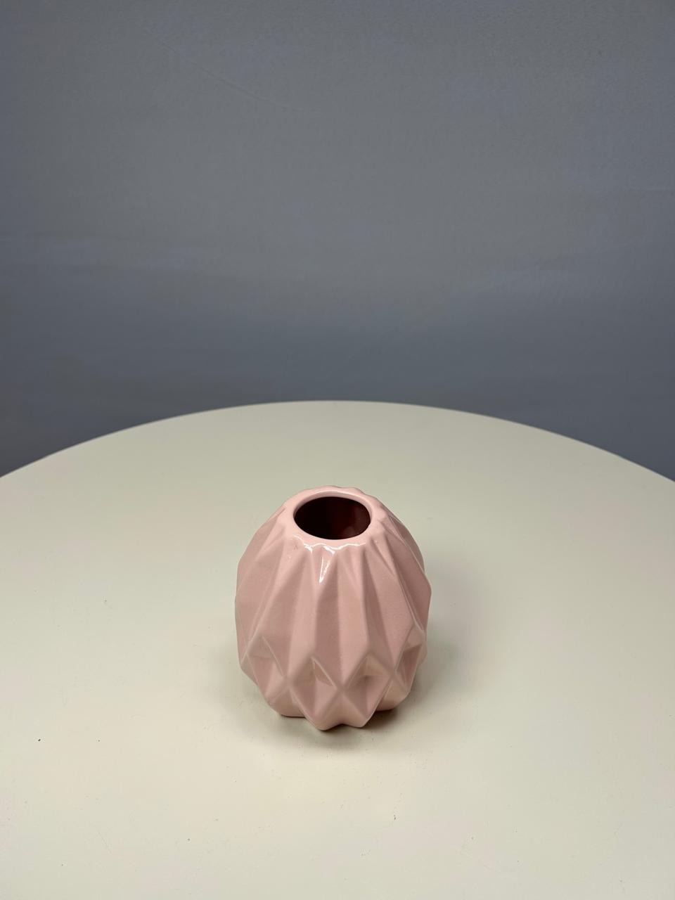 Vaso Rosa Brilho P - MAMÃE DECORA KIT PEGUE E MONTE 