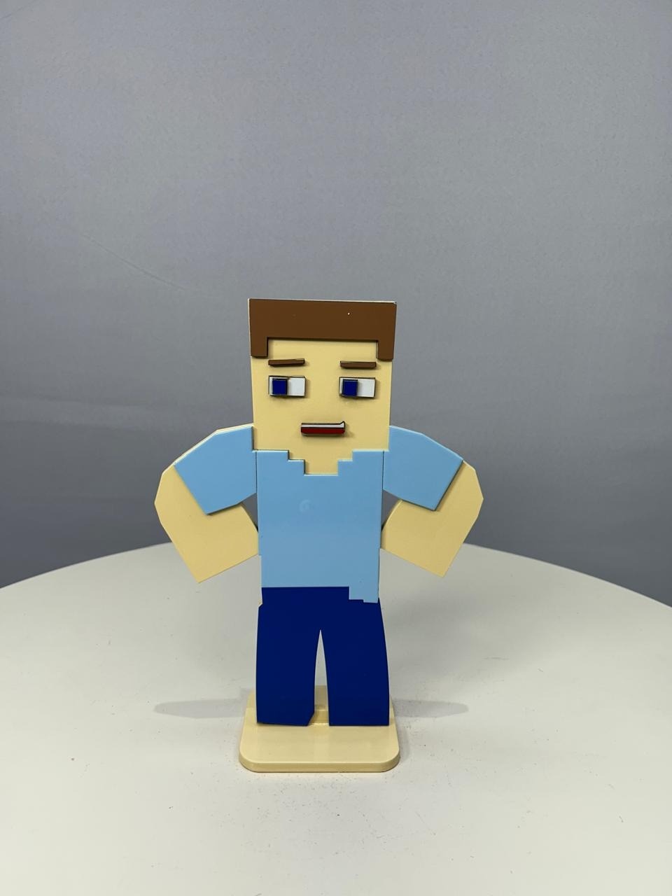 Boneco Minecraft - MAMÃE DECORA KIT PEGUE E MONTE 