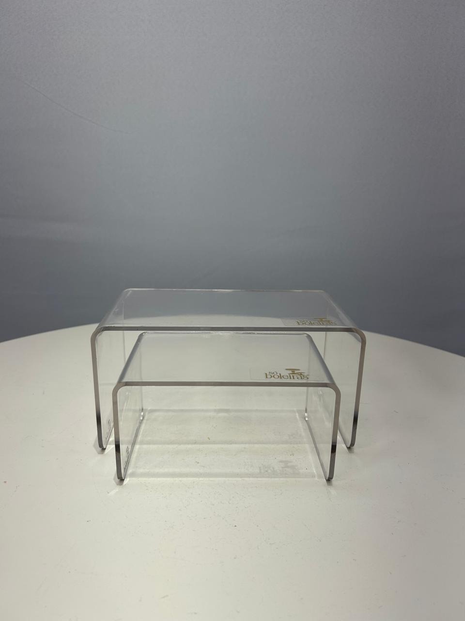 Par de Elevadores Transparente  - MAMÃE DECORA KIT PEGUE E MONTE 