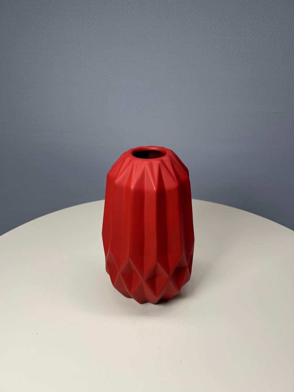 Vaso Vermelho Fosco G - MAMÃE DECORA KIT PEGUE E MONTE 