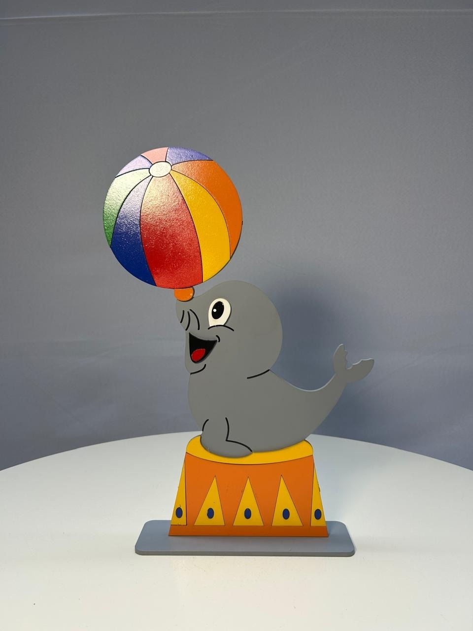 Display Foca Circense  - MAMÃE DECORA KIT PEGUE E MONTE 