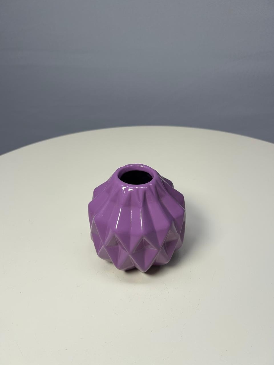Vaso Roxo Brilho P - MAMÃE DECORA KIT PEGUE E MONTE 