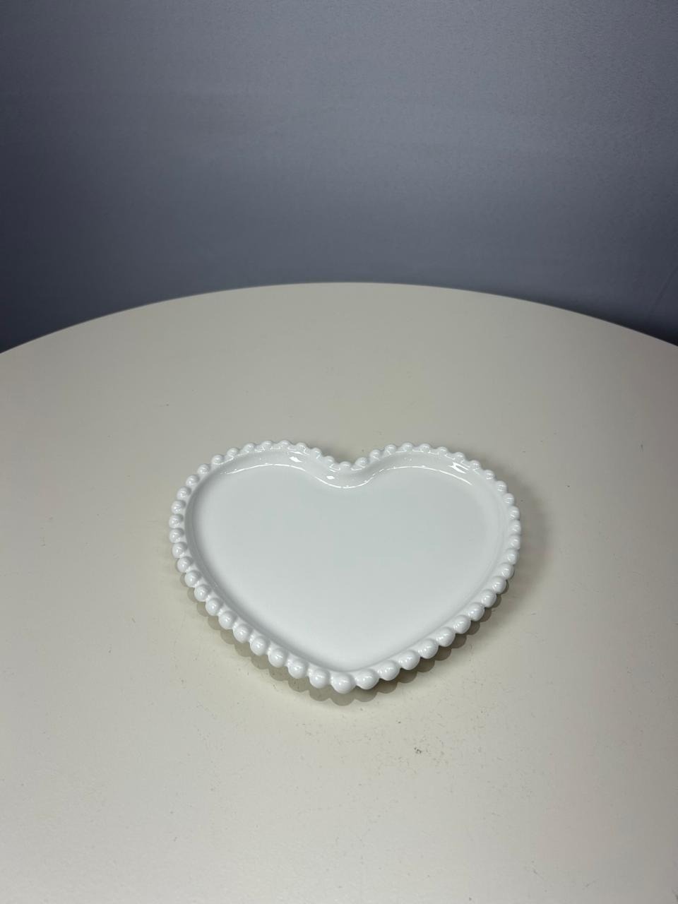 Prato Porcelana Coração P - MAMÃE DECORA KIT PEGUE E MONTE 