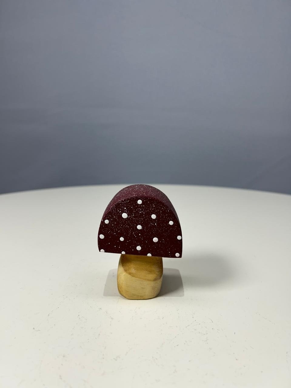 Mini Cogumelo Bordô - MAMÃE DECORA KIT PEGUE E MONTE 