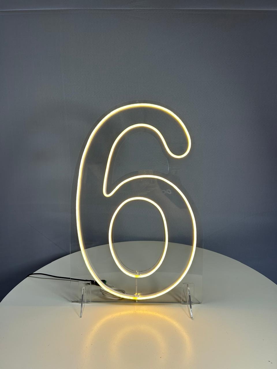 Número Led 6 - MAMÃE DECORA KIT PEGUE E MONTE 