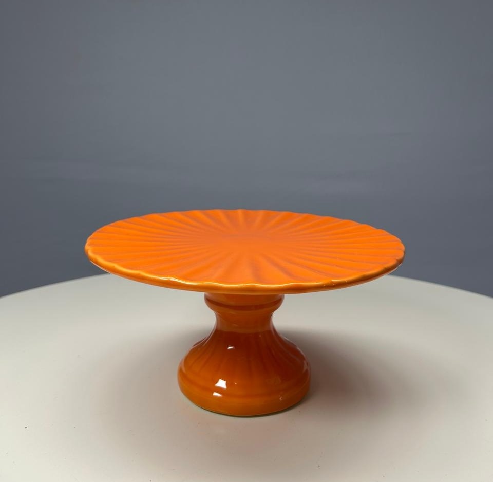 Boleira Laranja Brilho - MAMÃE DECORA KIT PEGUE E MONTE 