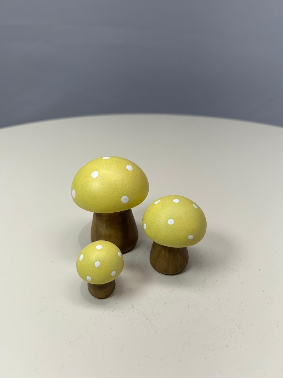 Mini Cogumelos Amarelo - MAMÃE DECORA KIT PEGUE E MONTE 