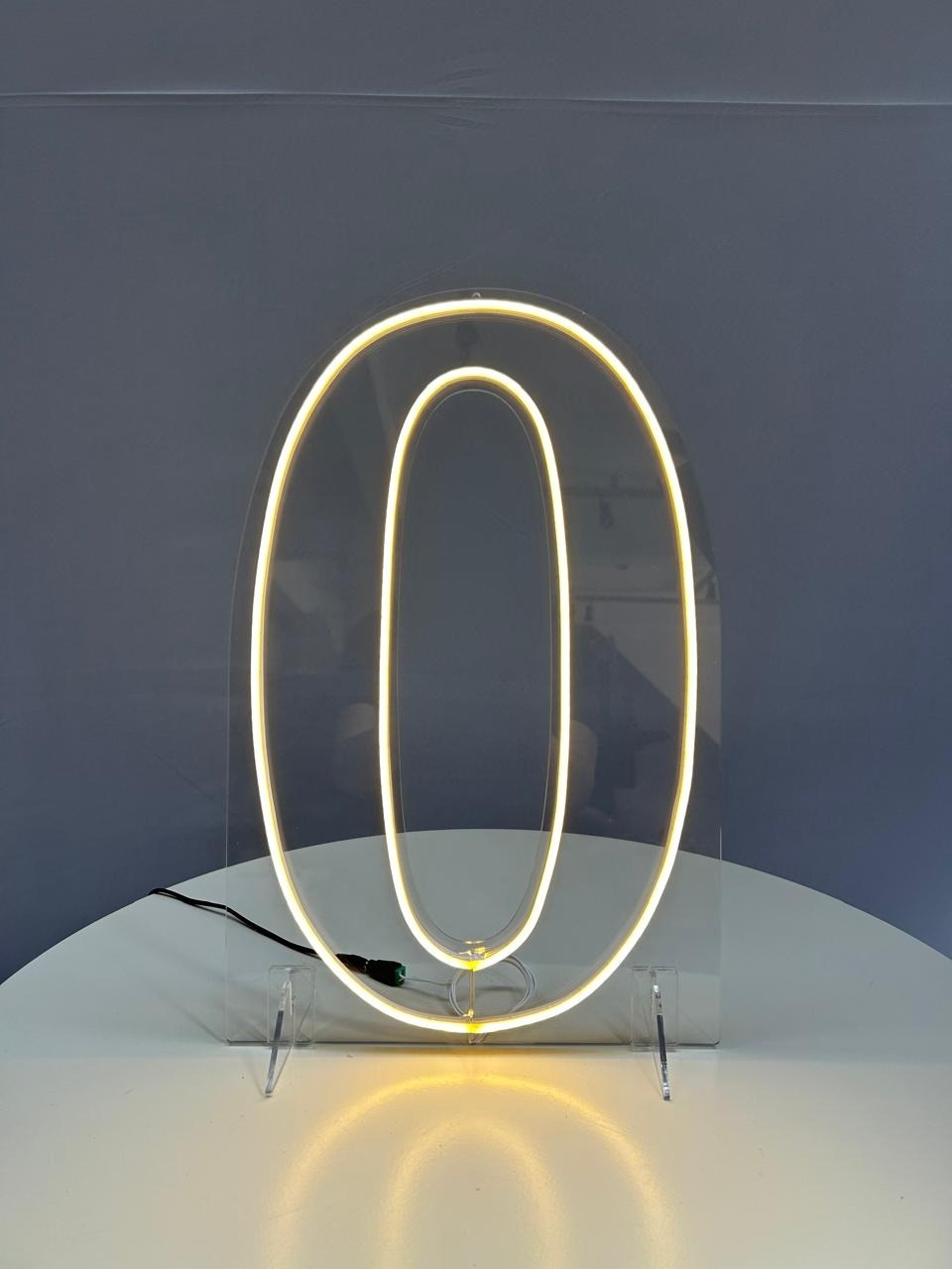 Número Led 0 - MAMÃE DECORA KIT PEGUE E MONTE 