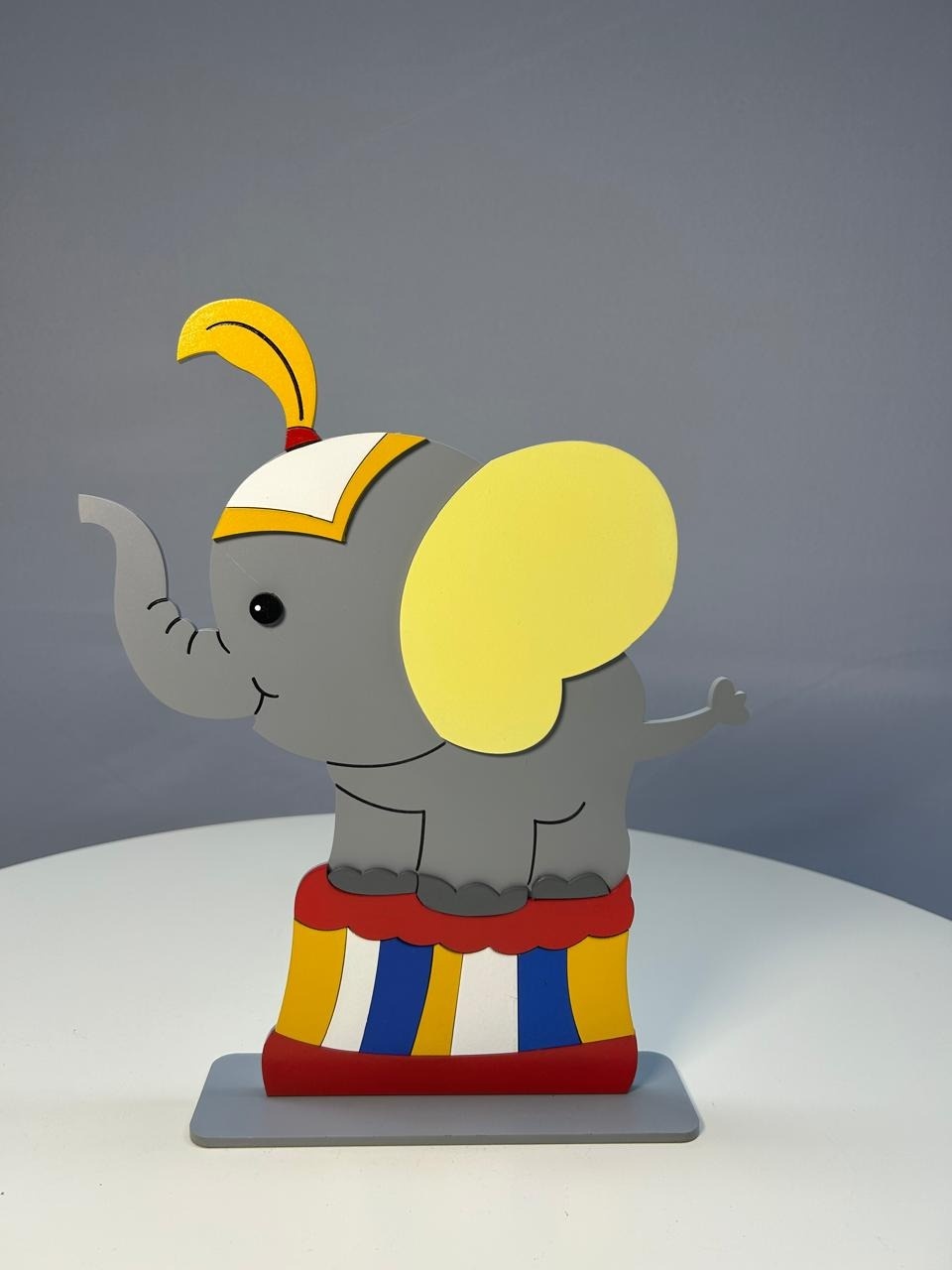 Display Elefante Circense - MAMÃE DECORA KIT PEGUE E MONTE 