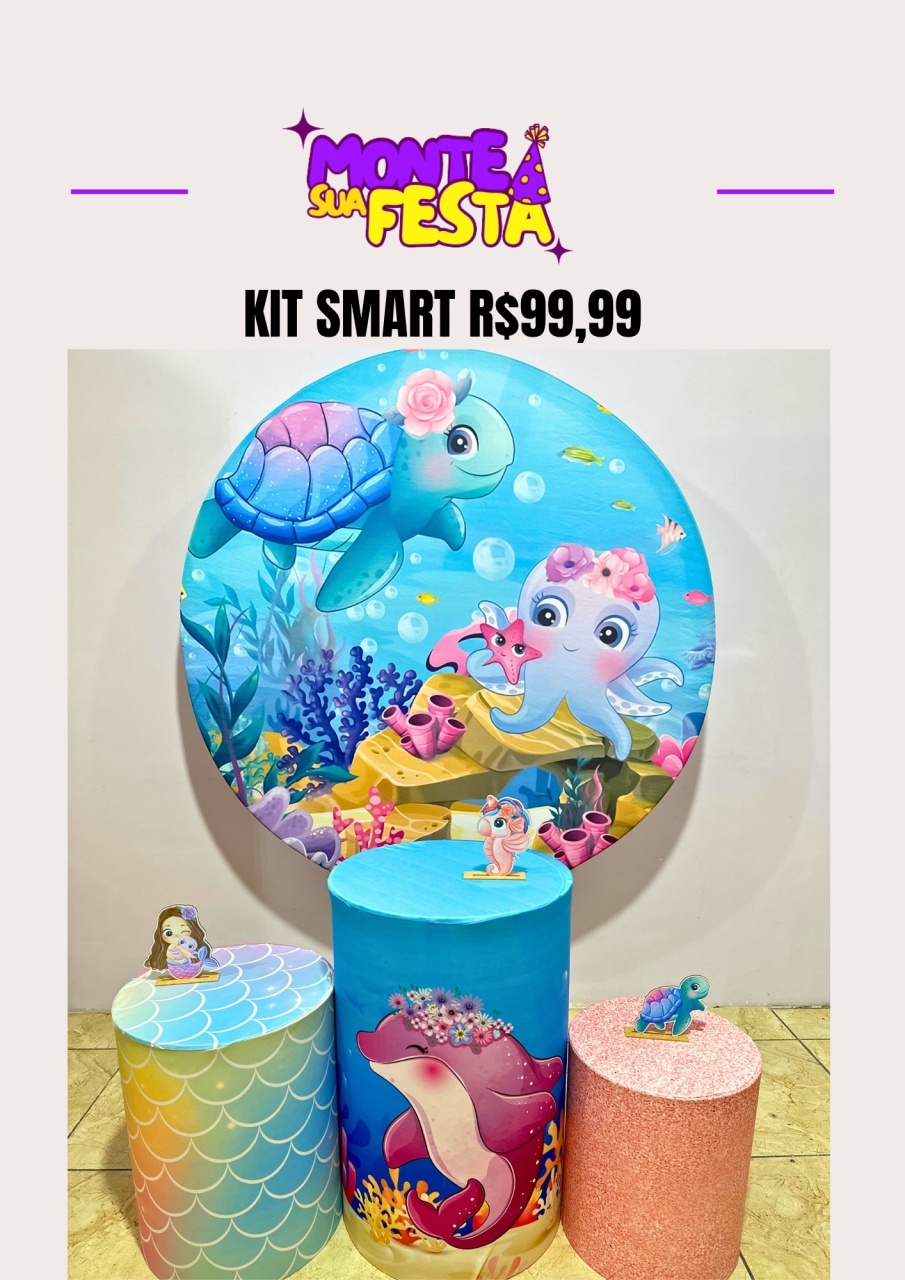 Fundo Do Mar - Kit Smart  - Monte sua festa 