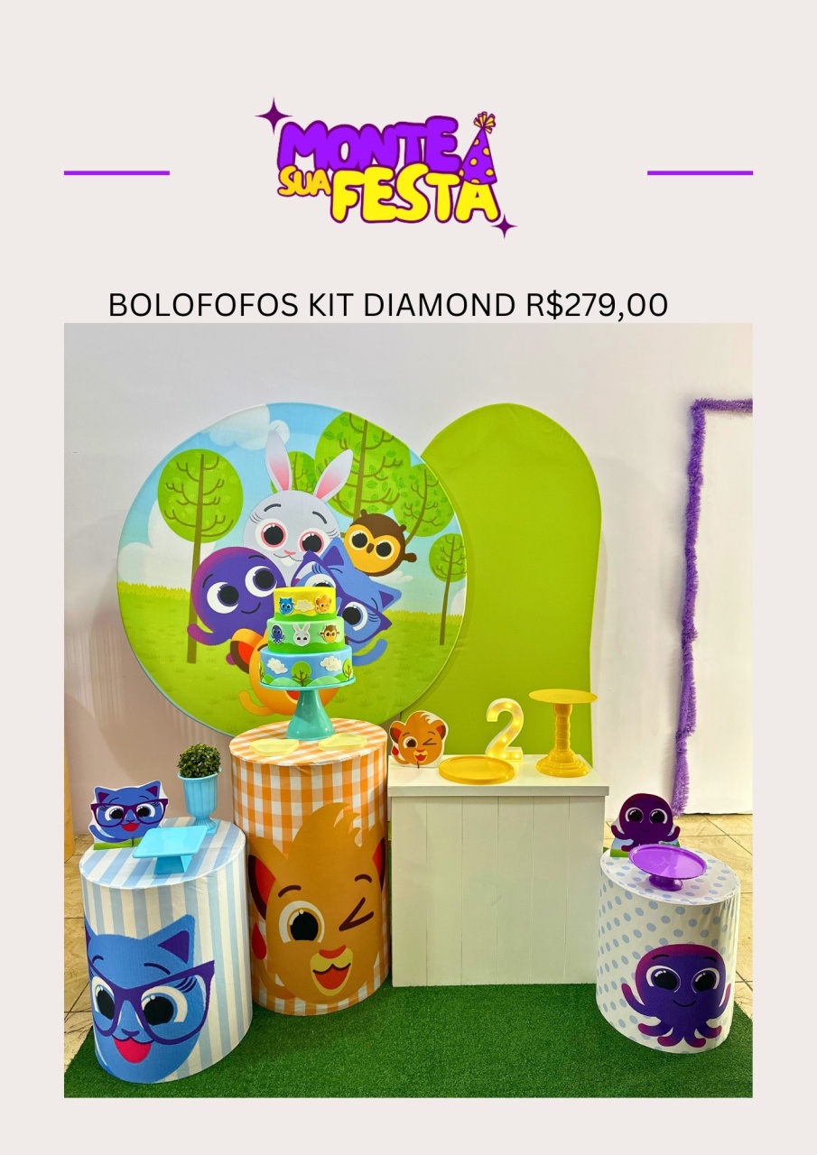 Bolofofos Menino - Kit Diamond - Monte sua festa 