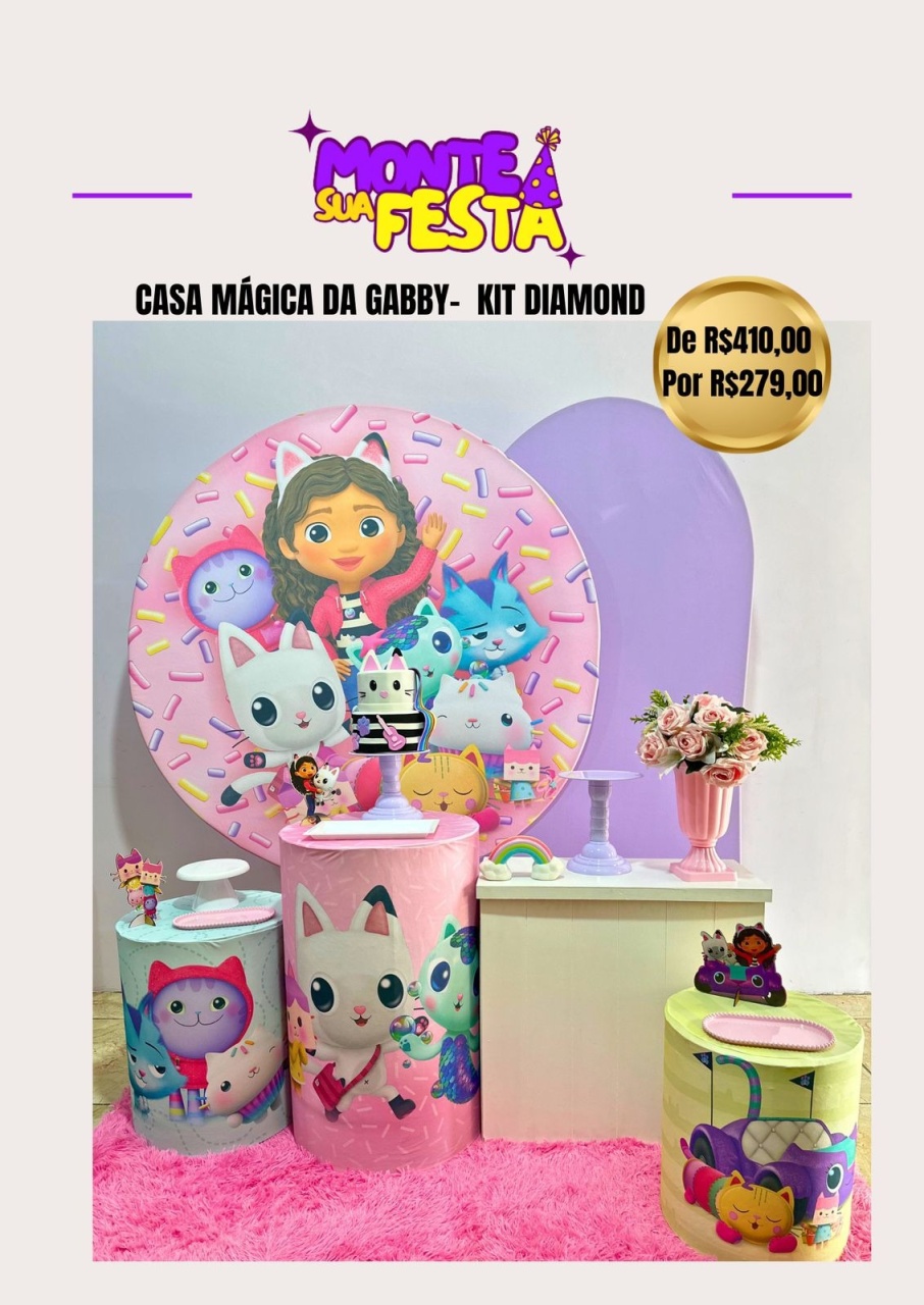 Casa Magica da Gaby - Kit Diamond - Monte sua festa 