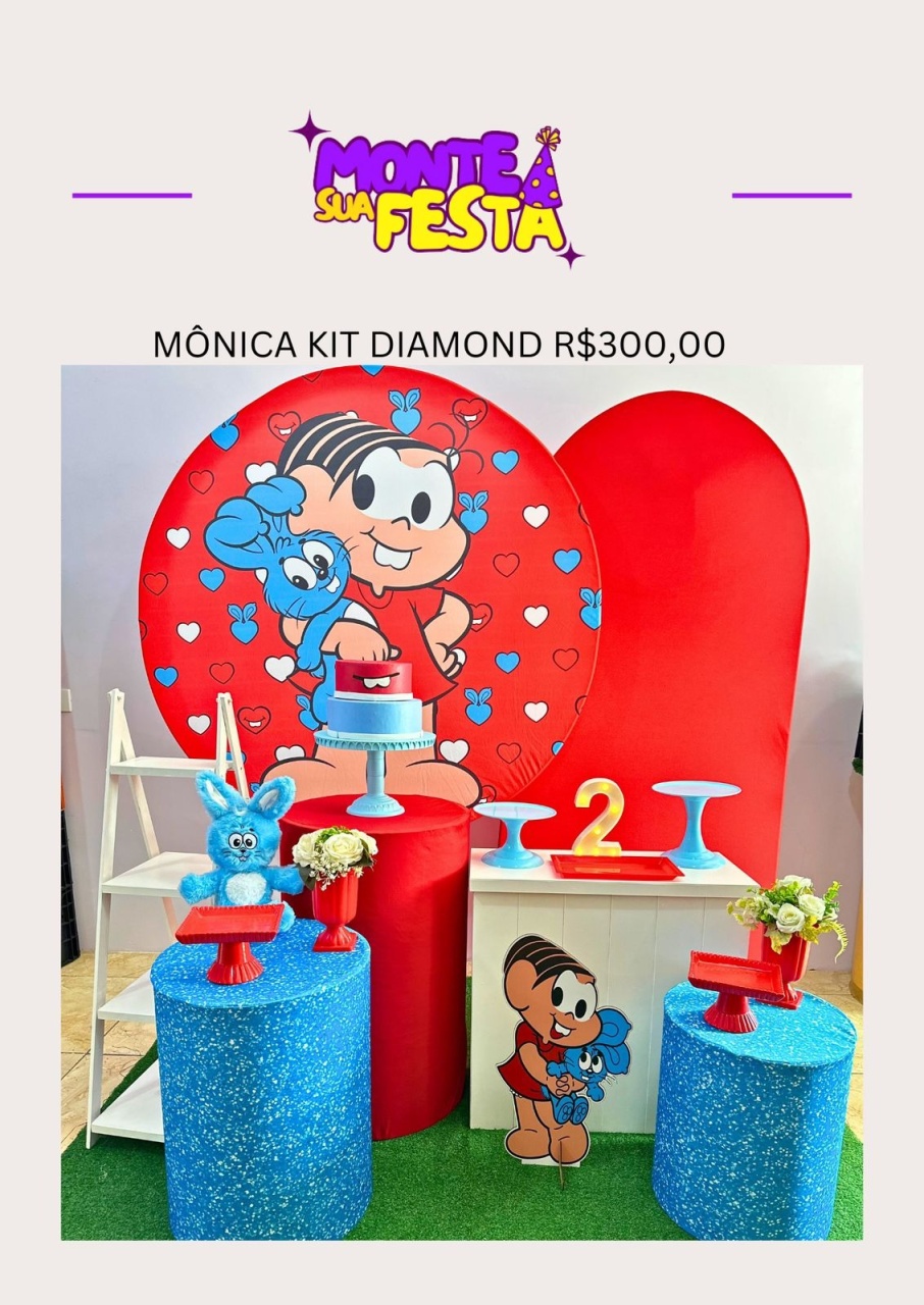 Monica - Kit Diamond  - Monte sua festa 