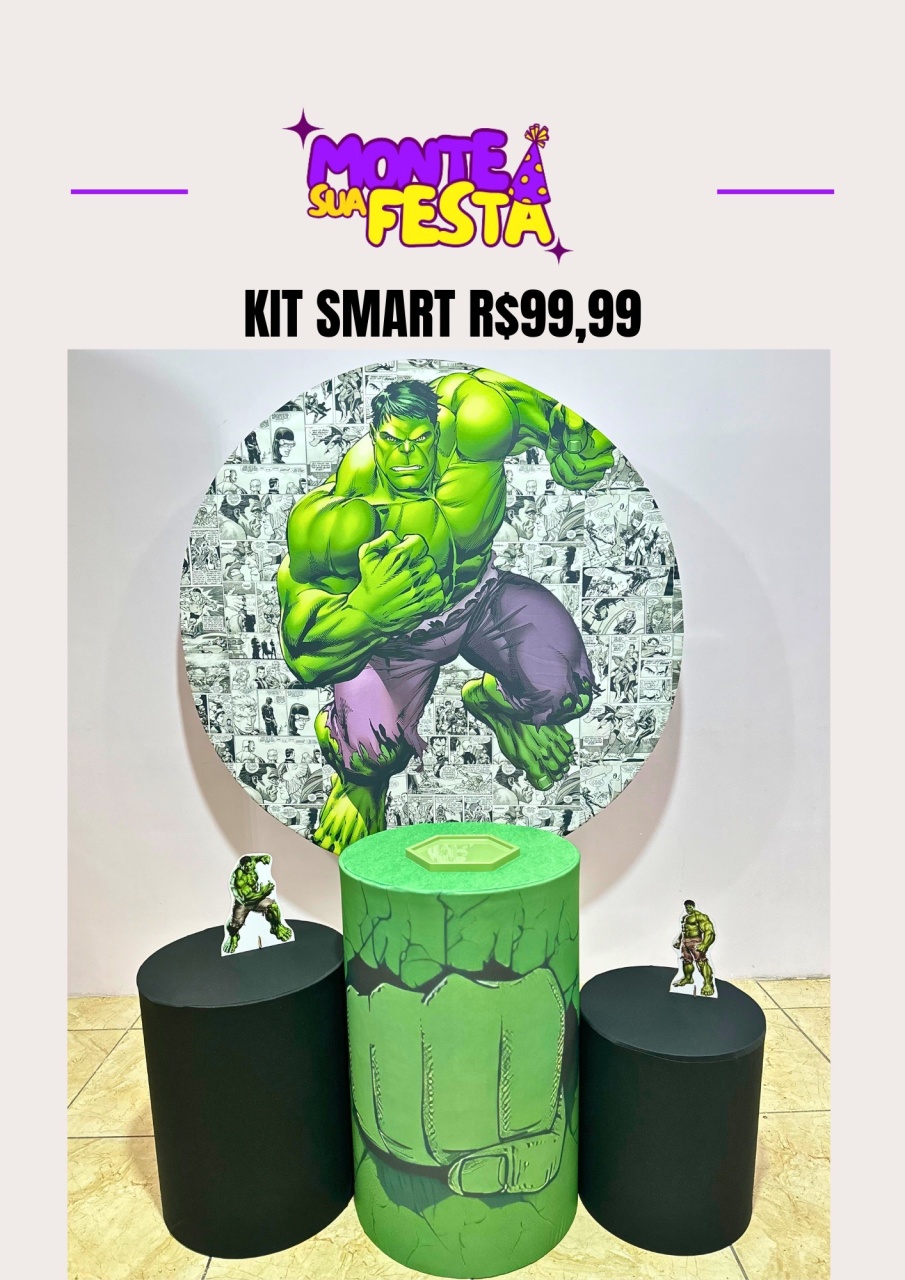 Hulk - Kit Smart  - Monte sua festa 