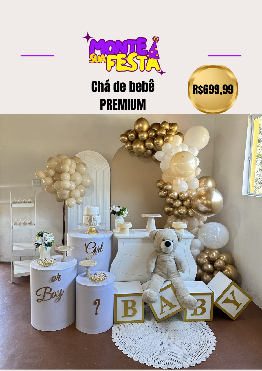 Chá de Bebê Neutro  - Monte sua festa 