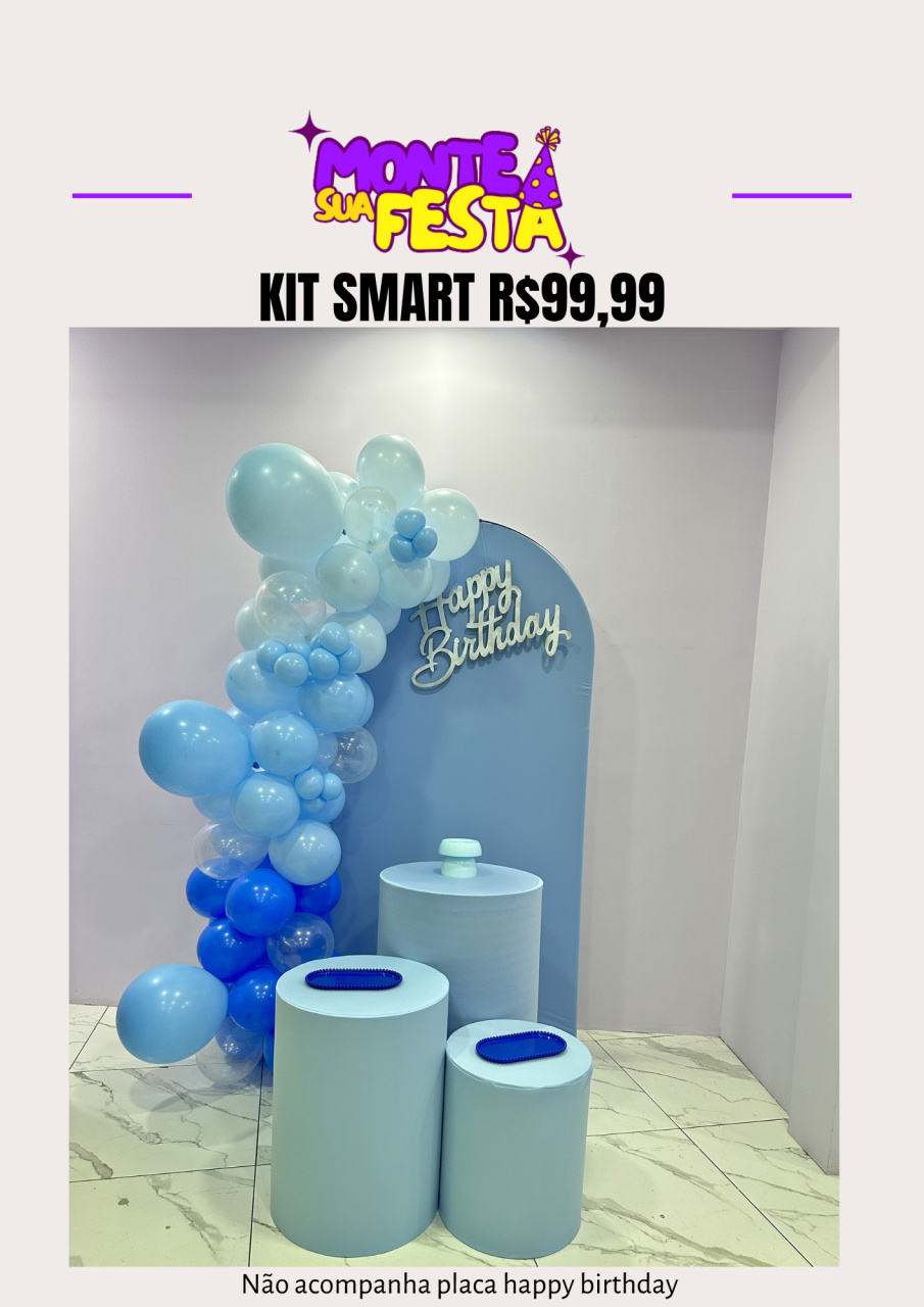 Fundo Do Mar Adulto - Kit Smart - Monte sua festa 